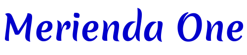 Merienda One шрифт